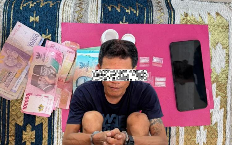 Polsek Mandau Ringkus Pria 39 Tahun, 8 Paket Sabu Disembunyikan dalam Botol